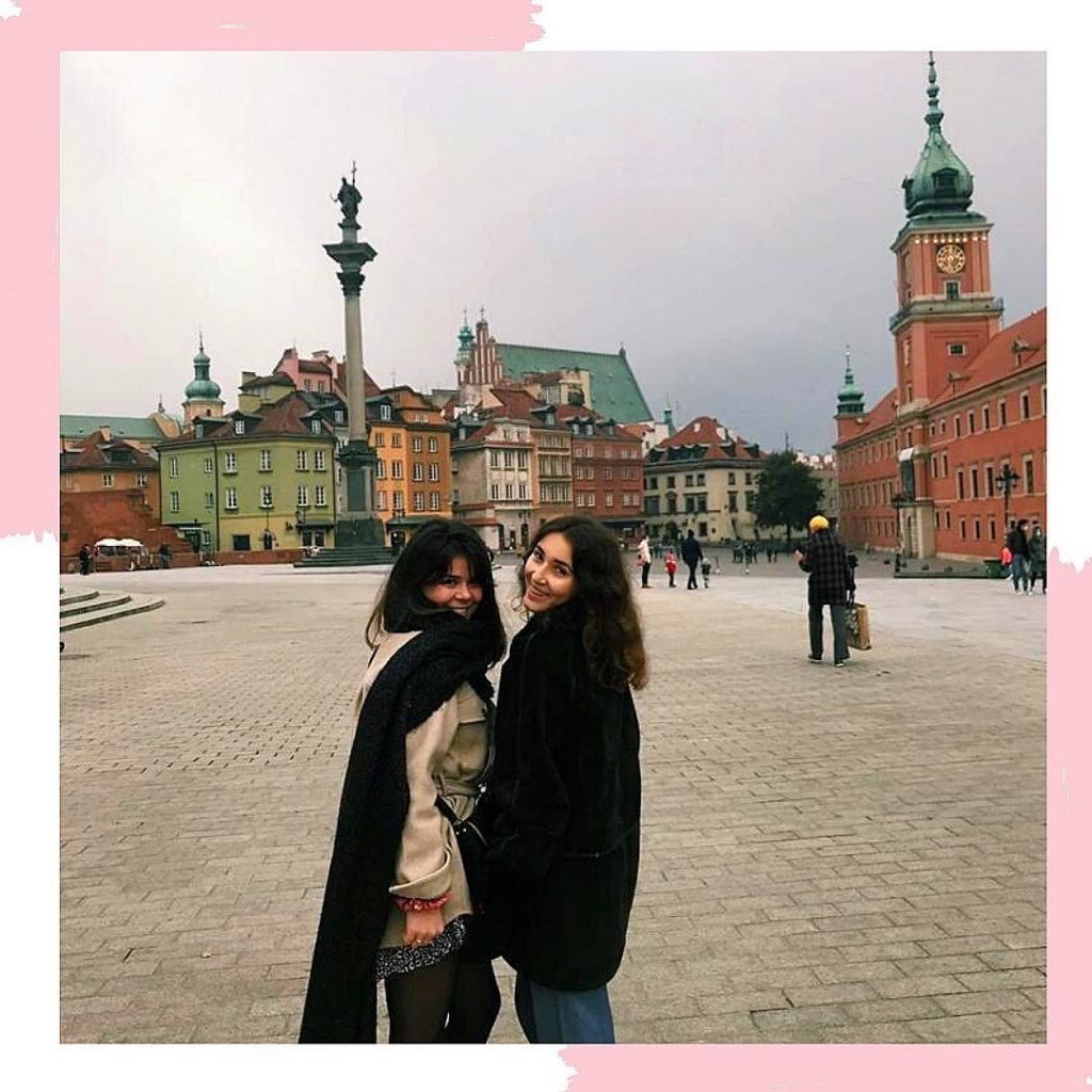 Photo of Amina, a BBA student on exchange in Poland for a year
