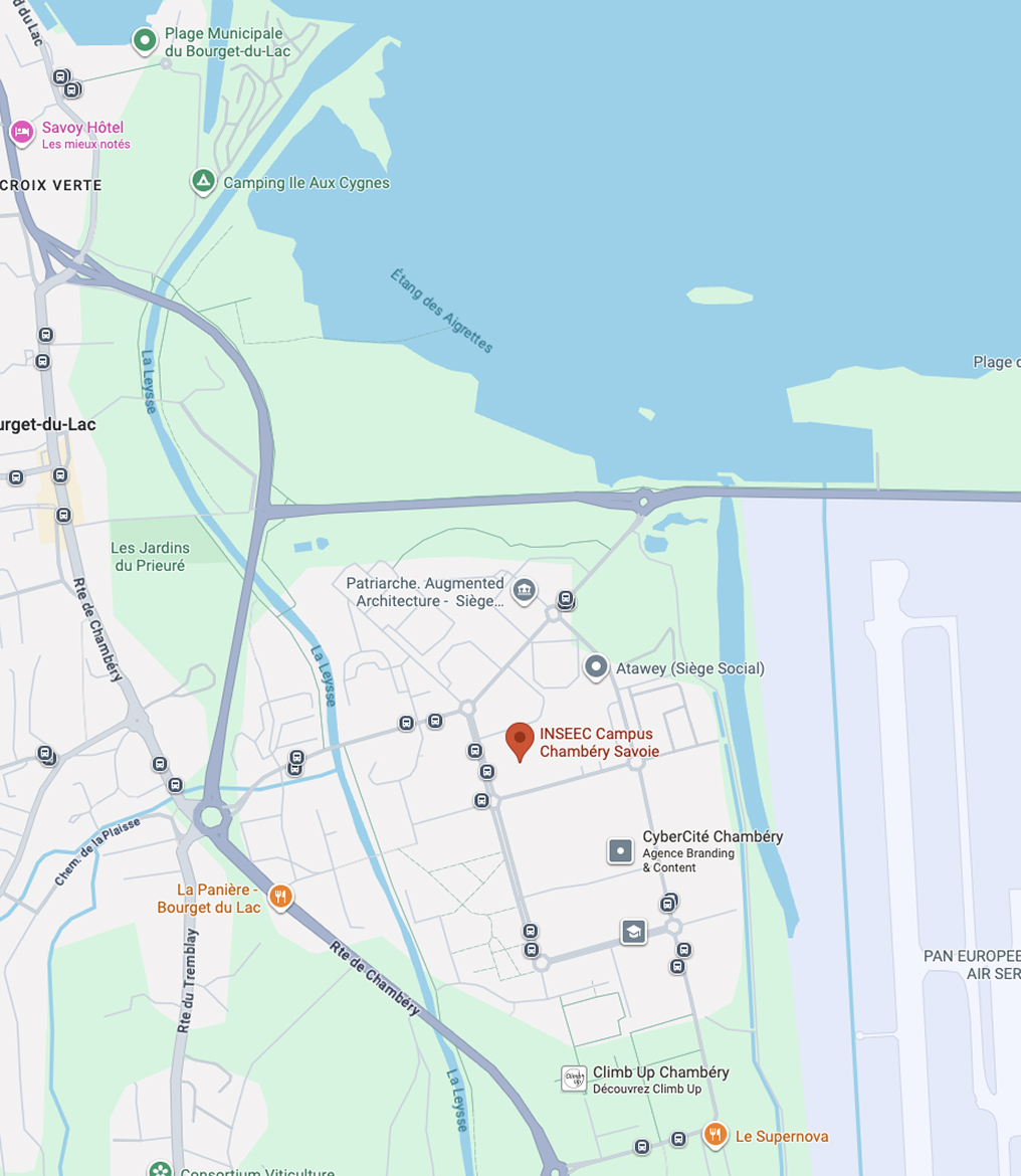 How to get to the INSEEC business school campus in Chambéry by public transport