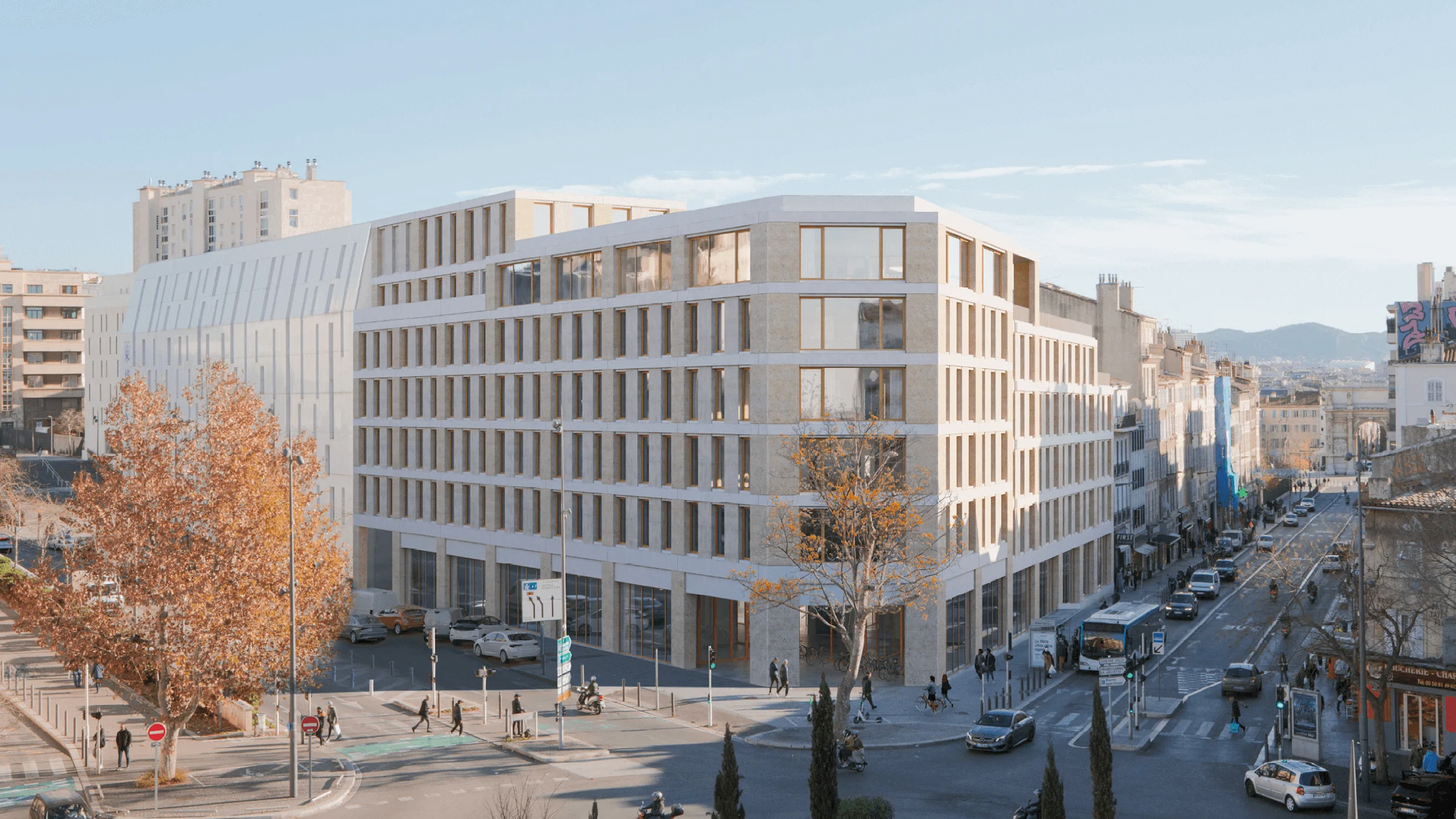 Photo du campus de Marseille de l’école de commerce INSEEC