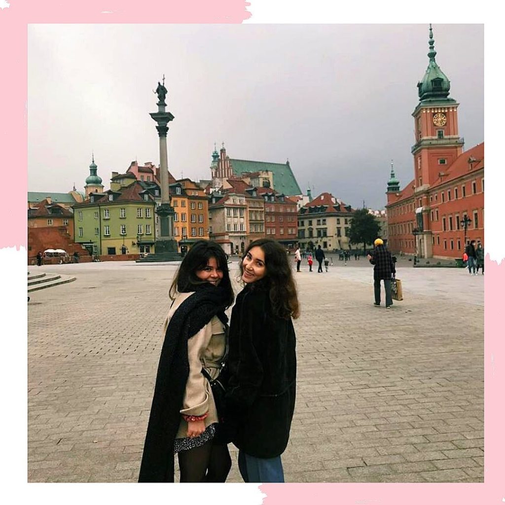 Photo of Amina, a BBA student on exchange in Poland for a year  