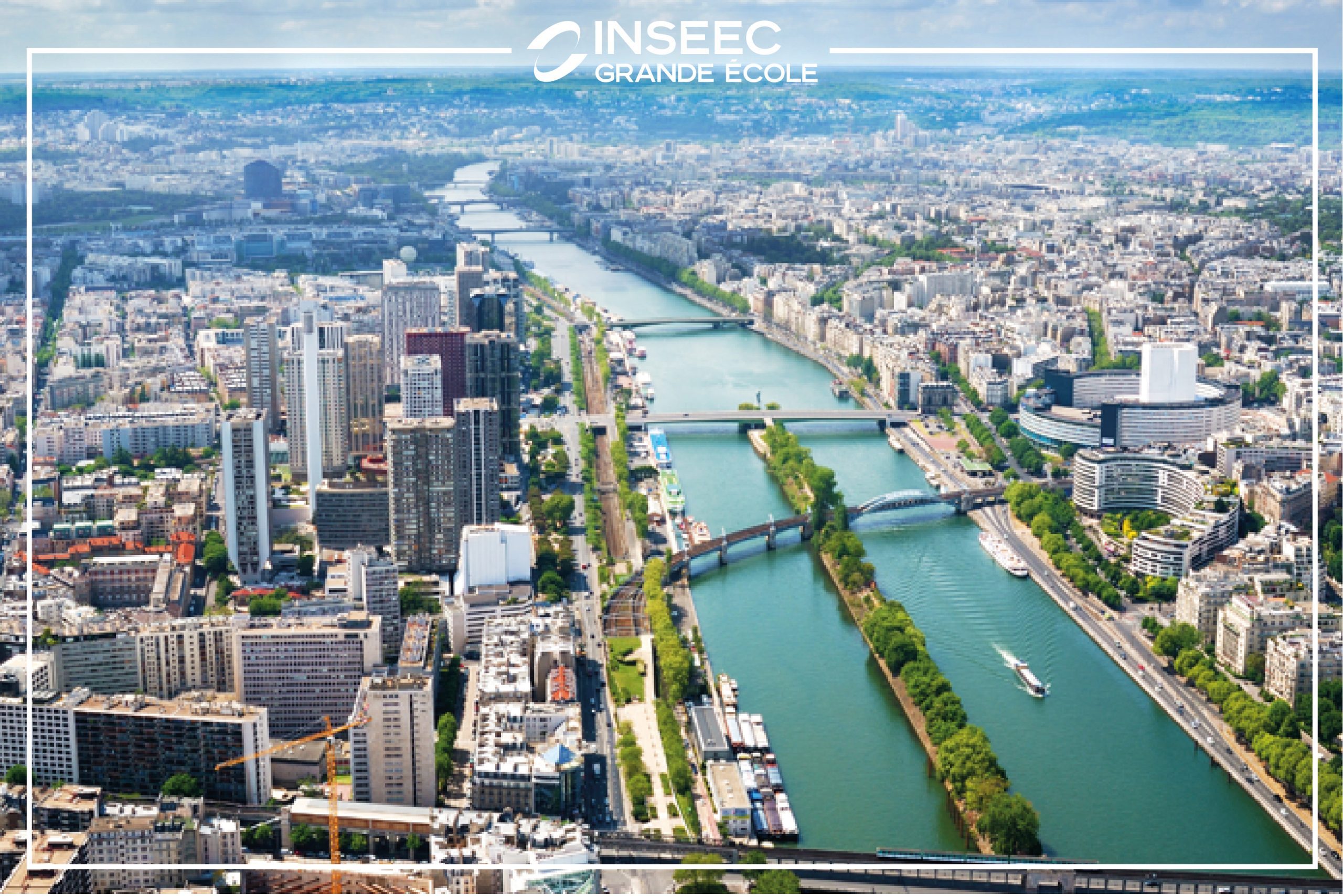 campus d'inseec paris vue du ciel