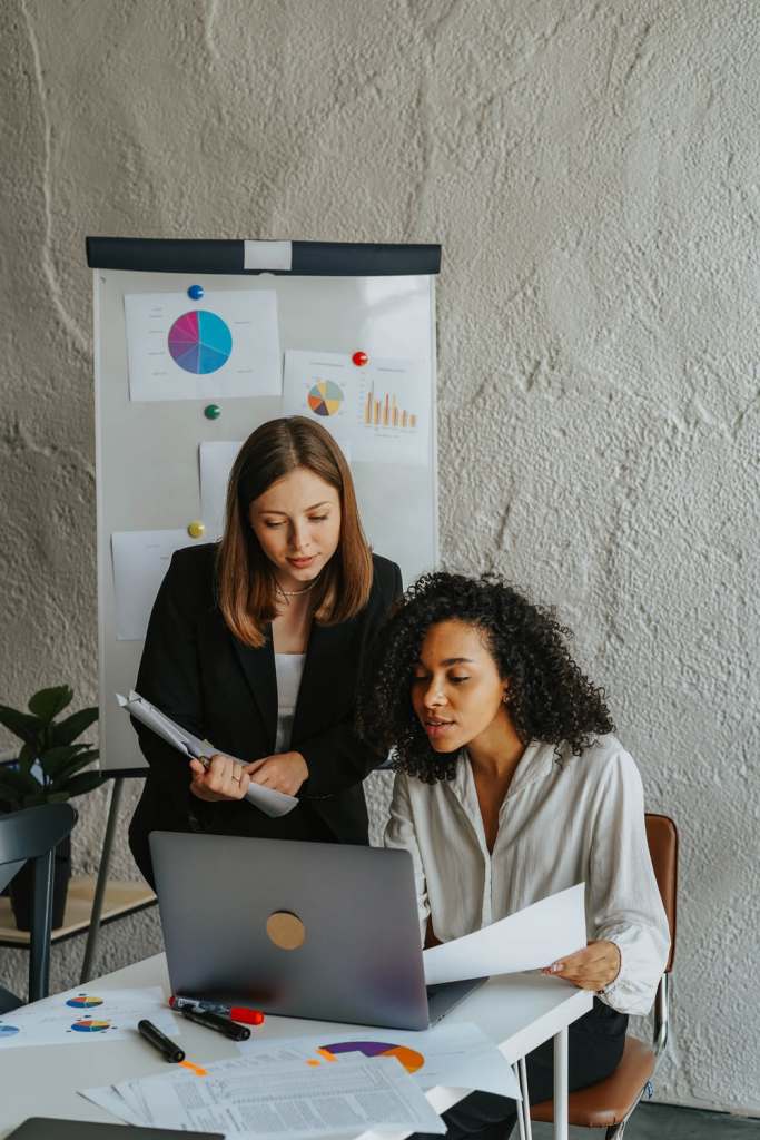 students in companies working on a project