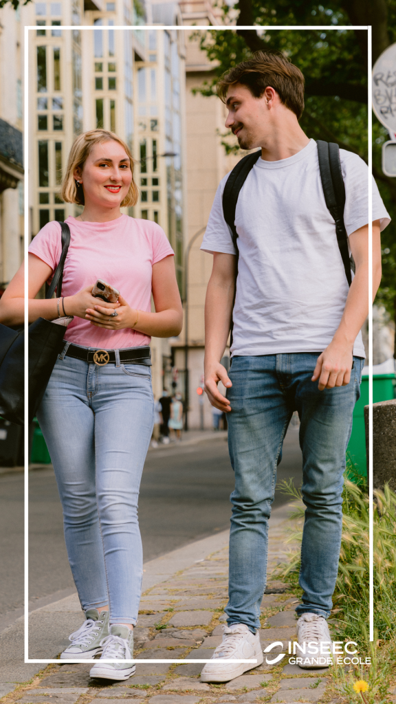 Etudiant de l'inseec grande école sortant de majeure digitalisation