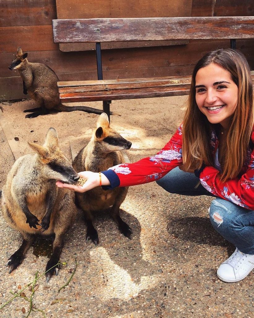 Photo of a BBA INSEEC student on an academic exchange in Australia