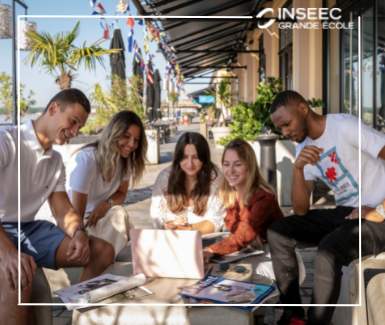 group of students working outdoors