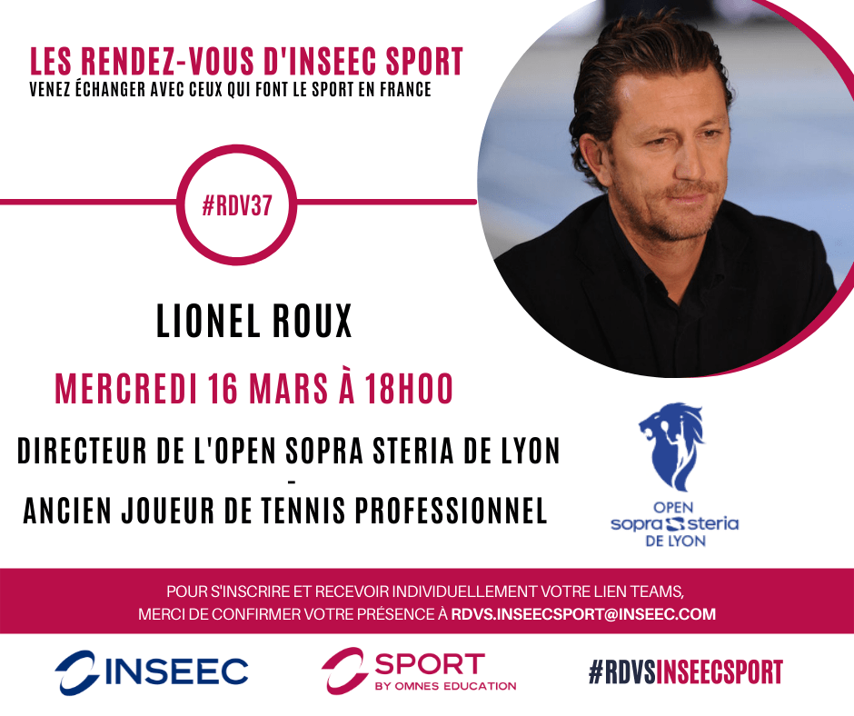 Visuel RDV INSEEC Sport avec Lionel Roux Directeur Open Sopra Steria Lyon