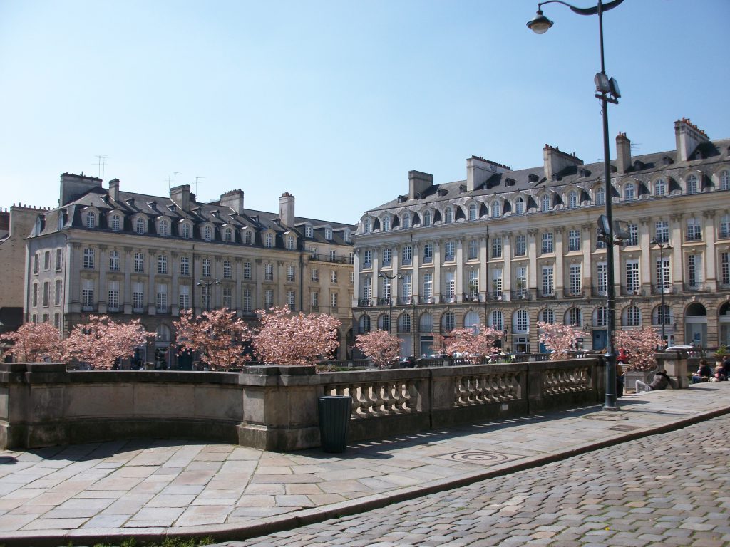 downtown Rennes, near the INSEEC business school campus  