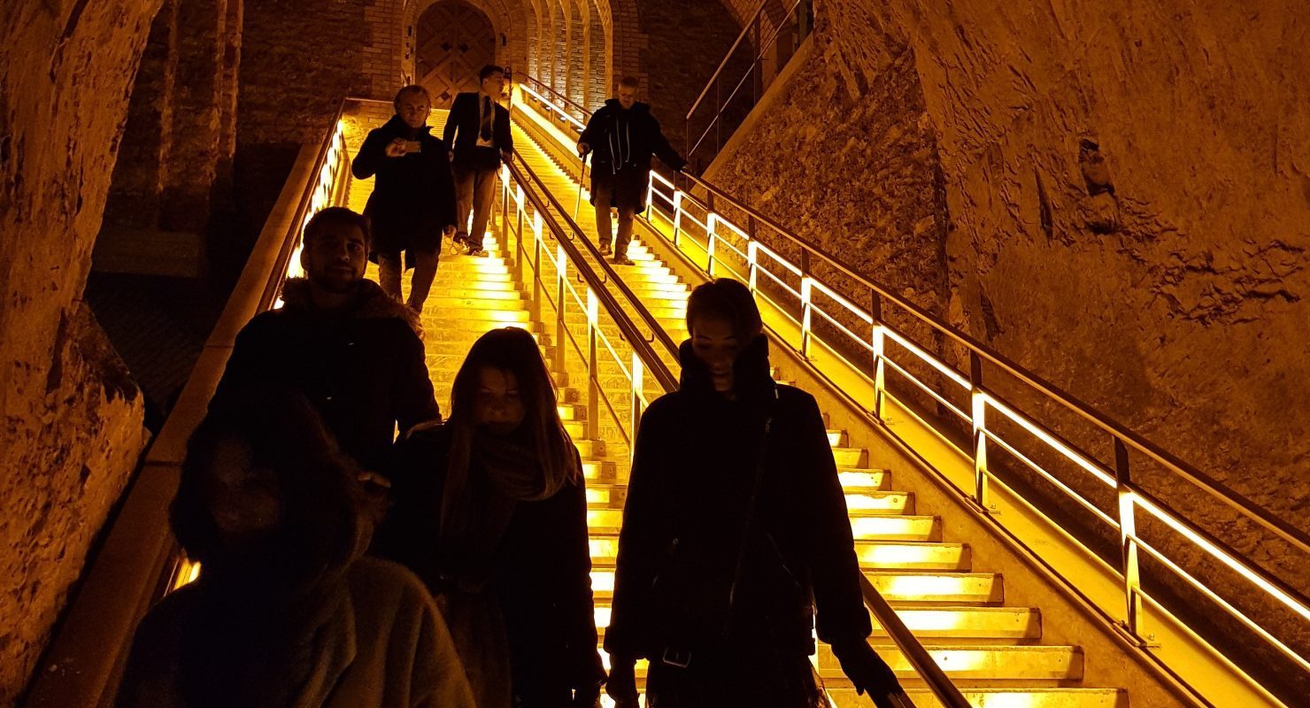 Visite des galeries souterraines de champagne