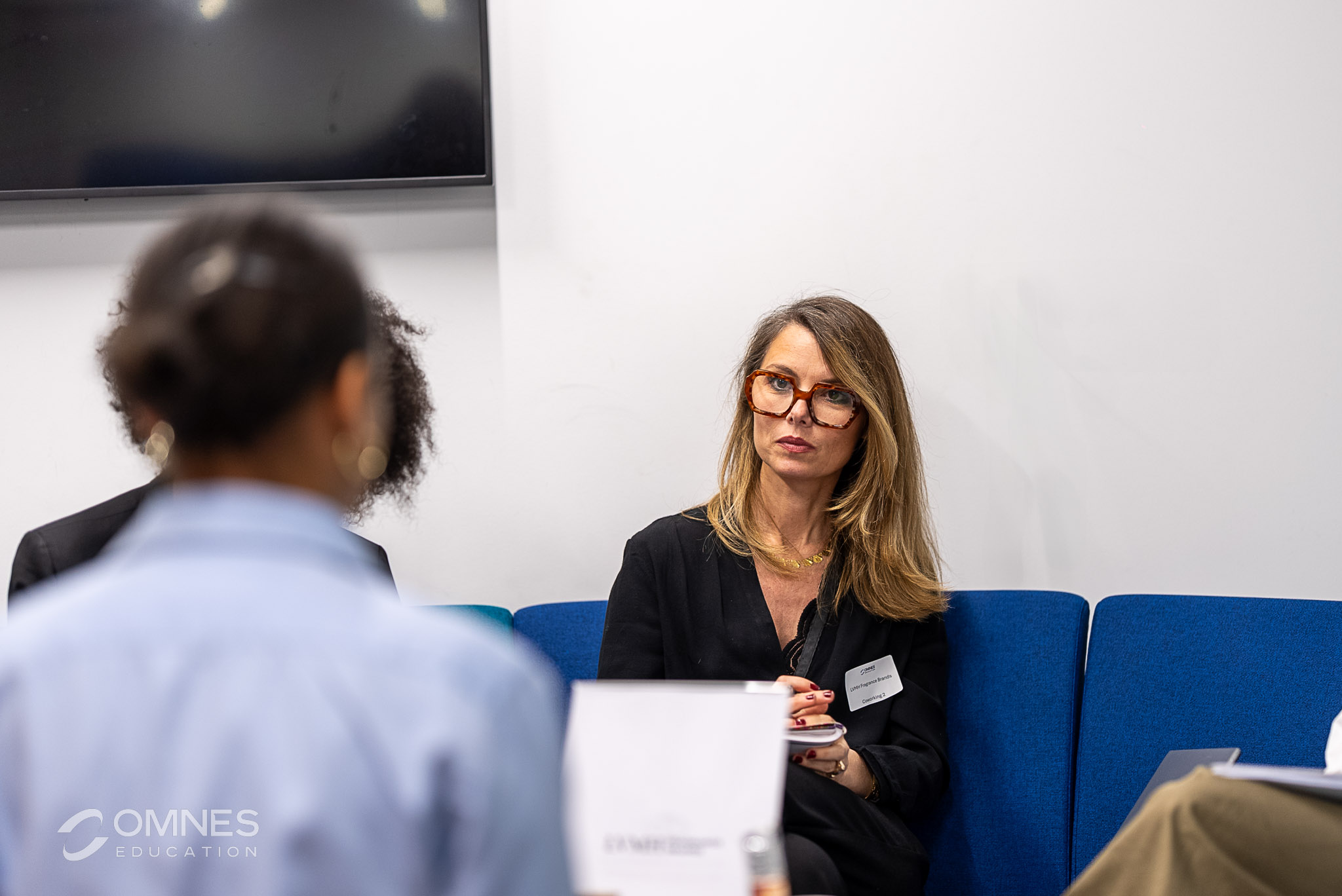 Photo prise lors d'un job dating du SREA sur le campus de Bordeaux avec l'entreprise LVMH
